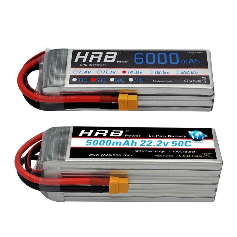 2PCS HRB Lipo Battery 3S 11.1V - 4000mah 4200mah 5000mah 6000mah 4S 14.8V 3300mah 7000mah 6S 22.2V 2S 7.4V 5200mah XT60 T RC Parts 3S 3000mah 60C T