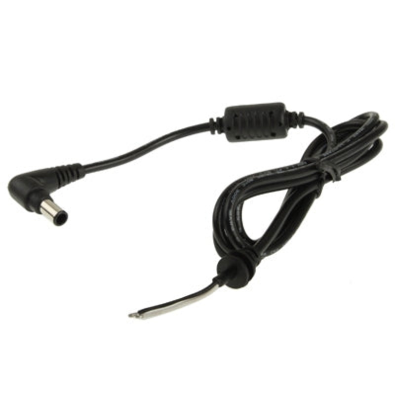6.5 x 4.4mm DC Male Power Cable for Sony Laptop Adapter, Length: 1.2m