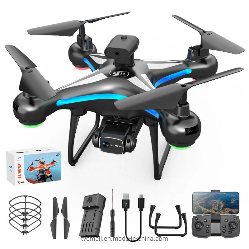AE11 Drone - Professional 8K HD ESC Camera Life Laser Obstacle Avoidance Aerial Photography Quadcopter RC Helicopter Toys Gifts 6K Orange 1B