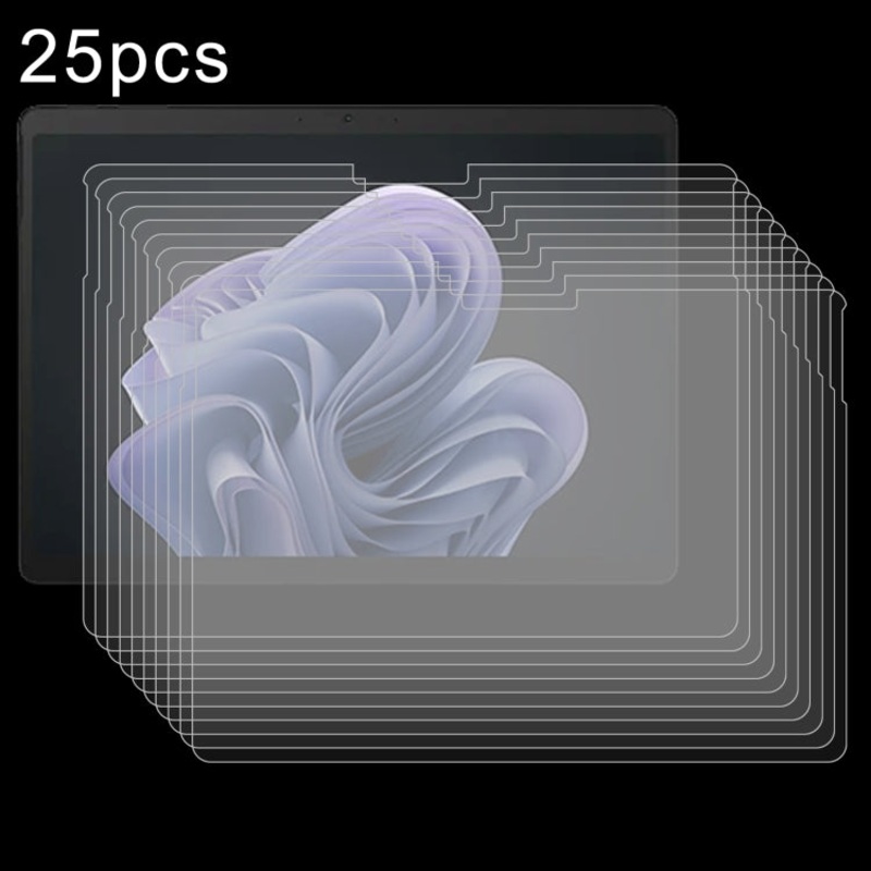 For Microsoft Surface Pro 10 25pcs 9H 0.3mm Explosion-proof Tempered Glass Film