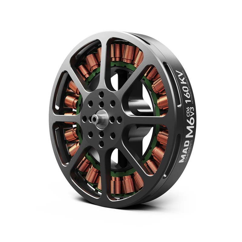MAD Antimatter M6C06 V3 EEE Brushless Drone Motor 160KV 12S / 320KV 6S for 2122in Props
