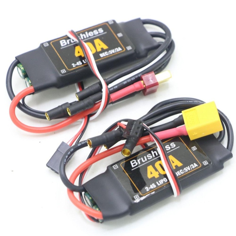 Mitoot Brushless 40A ESC Speed Controler - 2-4S With 5V 3A UBEC For RC FPV Drone Quadcopter RC Airplanes Helicopter Long Wire