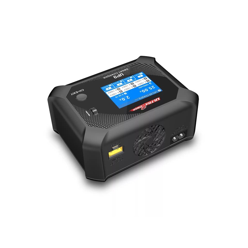 Ultra Power UP9 Charger, AC 100W/DC 200W 4-Channel Smart Balance for 1-6S LiPo/LiHV/LiFe/LiIon, NiMH/NiCd, Pb