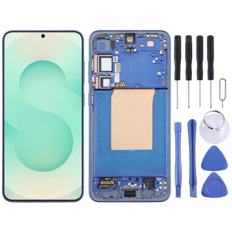 For Samsung Galaxy S25+ SM-S936B Original LCD Screen Digitizer Full Assembly with Frame (Blue)