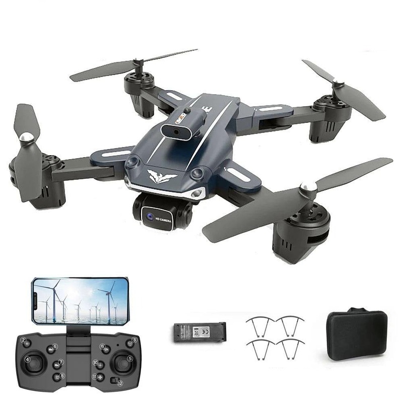 JJRC H109 RC Drone - Professional 4K Dual Camera 4 Side Avoid Obstacle Quadcopter Helicopter Kids RC Toys 360 Degree Flip Headless Orange-A-1Battery