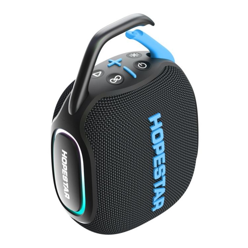 HOPESTAR P91 15W Outdoor IPX7 Waterproof Bluetooth Speaker(Black + Sky Blue)