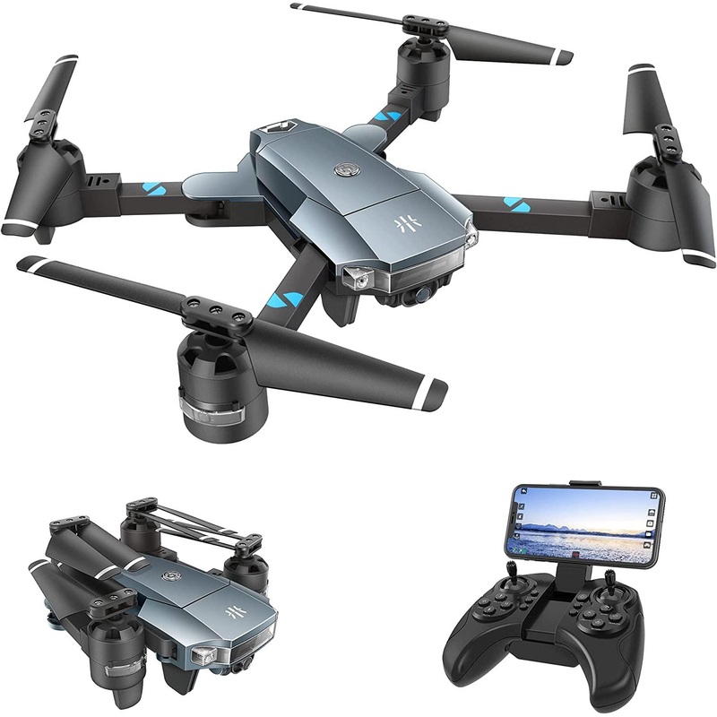 UranHub UF500 Drone - Camera for Adults 1080P HD Camera FPV WiFi RC Foldable Quadcopter for Beginners w/Optical Flow Positioning, Voice Control, Gesture Control, Circle Fly, Trajectory Flight