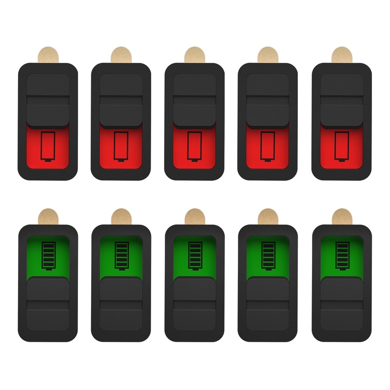 10-50PCS RC Battery Power Display Indicator Battery charge Status Marker Record Sticker for Lipo Lipe Li-ion NiCd NiMH Battery 10 pcs