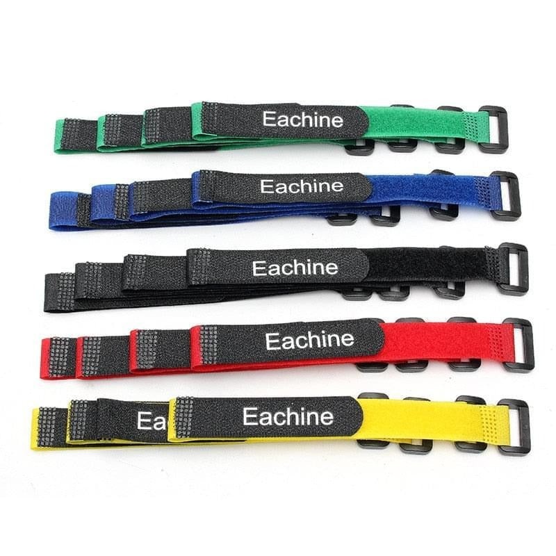 10PCS Original Eachine 26*2cm Strong Lipo Battery Tie Cable - Tie Down Strap Colors For RC Helicopter Quadcopter Model FPV Drone Battery Yellow