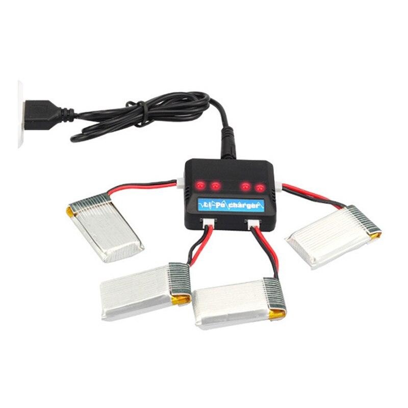 3.7V 300mAh Lipo Battery for FQ777 FQ17WUdi U816 U830 F180 E55 Hubsan H107 Syma X11C FY530 RC Drone Battery UAV battery charger 1pcs