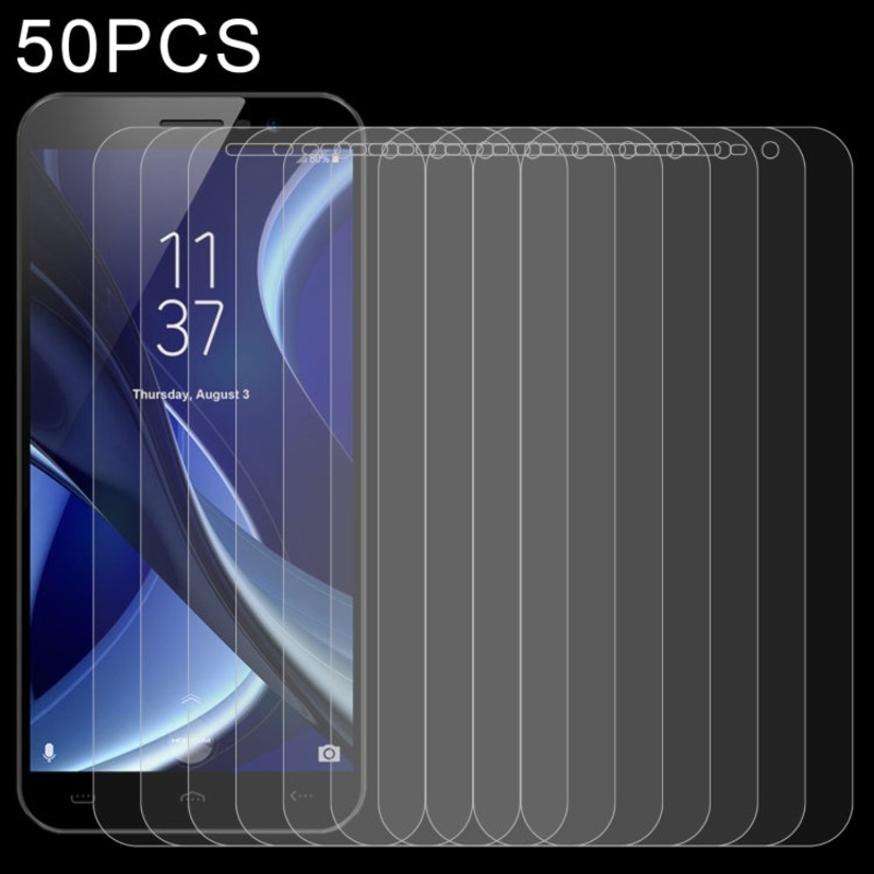 50 PCS 0.26mm 9H 2.5D Tempered Glass Film For HOMTOM S16