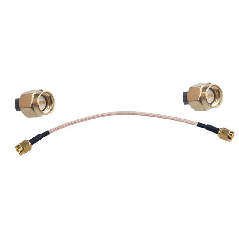 5PCS RJXHOBBY RG316 15cm SMA Male to SMA Male RF Coaxial Cable Jumper, 50 Ohm Antenna Extender