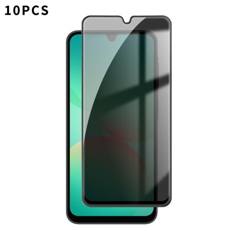 For Samsung Galaxy A27 5G 10pcs Kalebol High-Aluminum Screen-Printed Full-Coverage Black-Border Privacy Tempered Glass Film