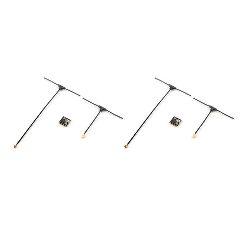 HappyModel ExpressLRS ELRS 2.4G RX SX1280 Nano Long Range Receiver PP EP1 EP2 RX EP1 TCXO/EP2 TCXO 10X10mm for RC Airplane 2pcs EP1 RX 2.4GHz