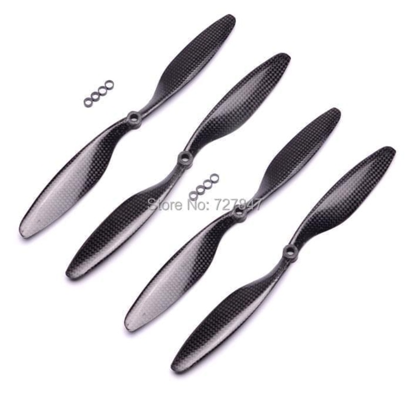 1045 1045R Real Carbon Fiber Propeller - 1/ 2 /4 Pair/Lot 10X4.5 prop CW/CCW for F450 S500 S550 RC Multi-Copter Quad 1pair