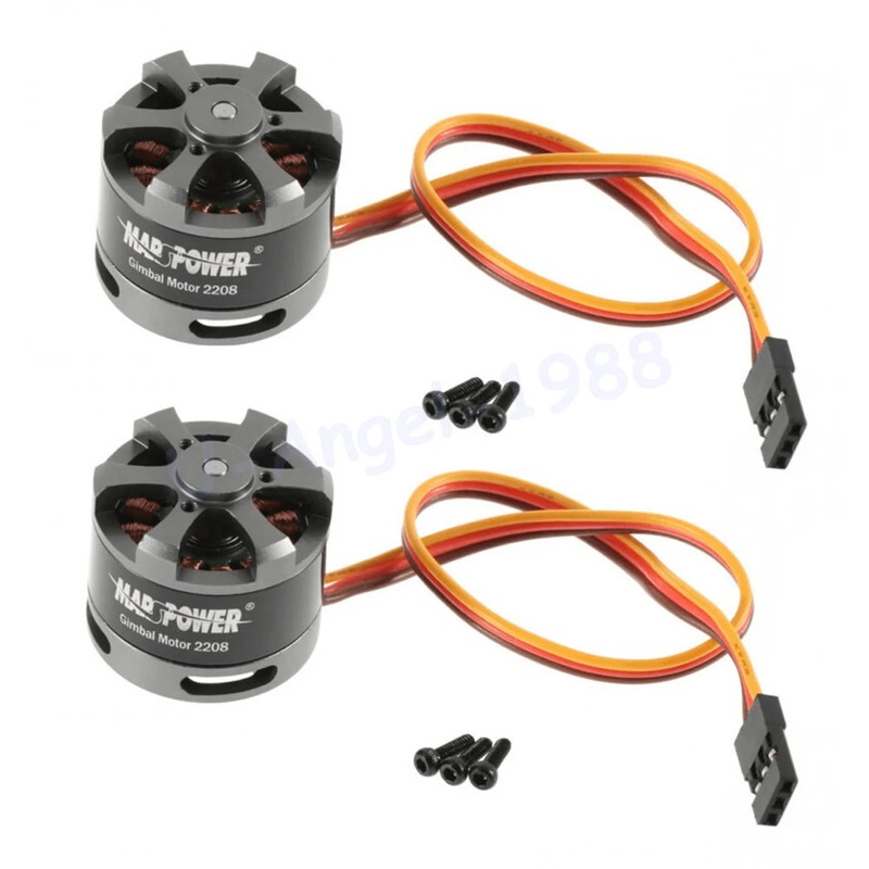 2208 80T RC Brushless Gimbal Motor for GoPro & CNC Camera Mount FPV Drone 3mm Shaft, 100200g Payload
