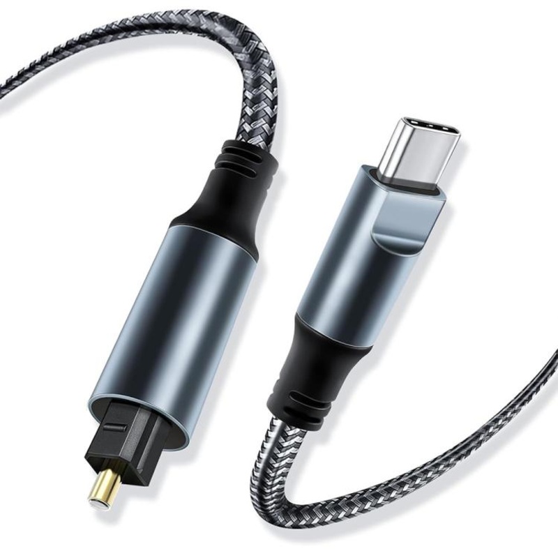 4.5m JUNSUNMAY Male USB Type-C to Male Toslink Optical Audio SPDIF Cable