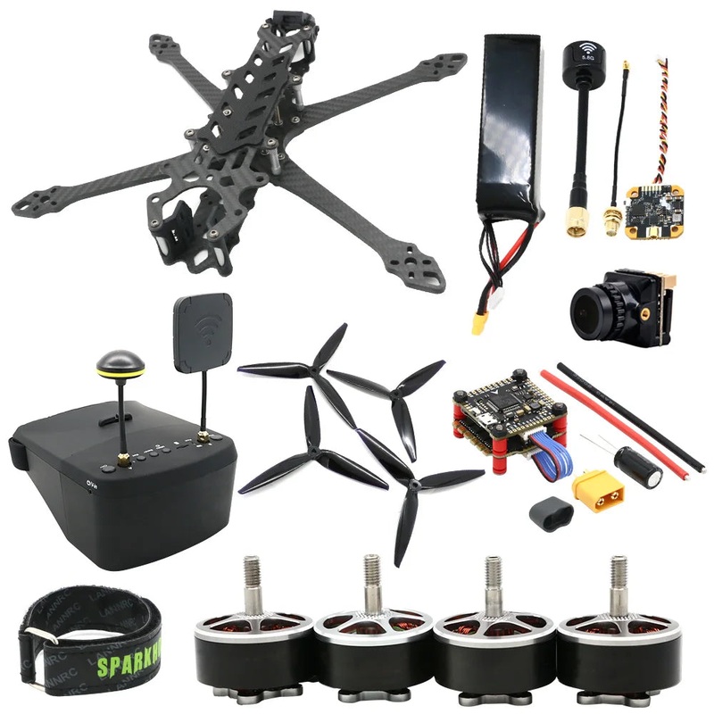 7 Inch Long Range FPV Drone RTF Kit 2810 Motors, F4 FC, 50A ESC, ELRS Receiver BNF Battery FPV