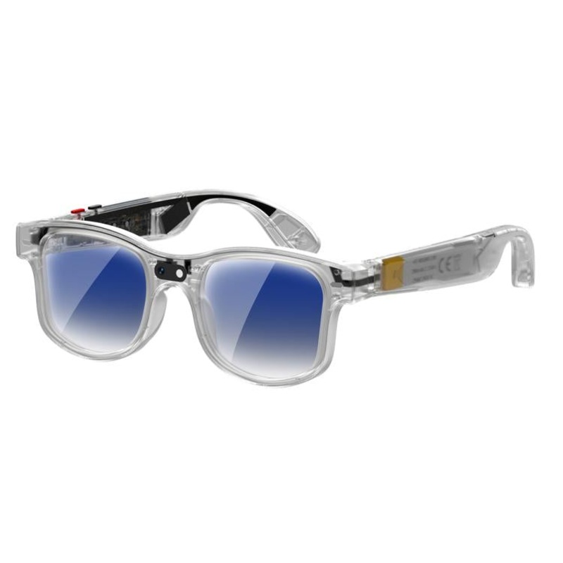 AIMB-G3 8MP Smart Voice Call AI Photo and Translation Glasses(Anti-Blue Light Lens Transparent Frame)