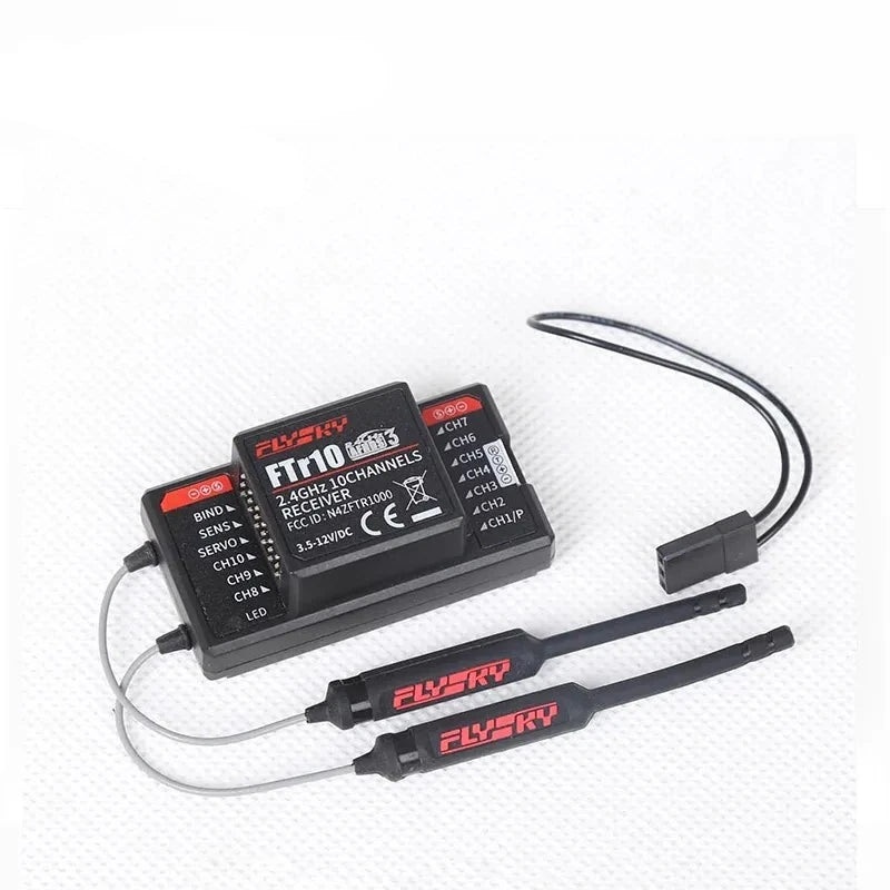 FLYSKY FTR10 2.4Ghz 10CH receiver - is suitable for PL18 NB4 FRM301 FRM302 remote control FTr10