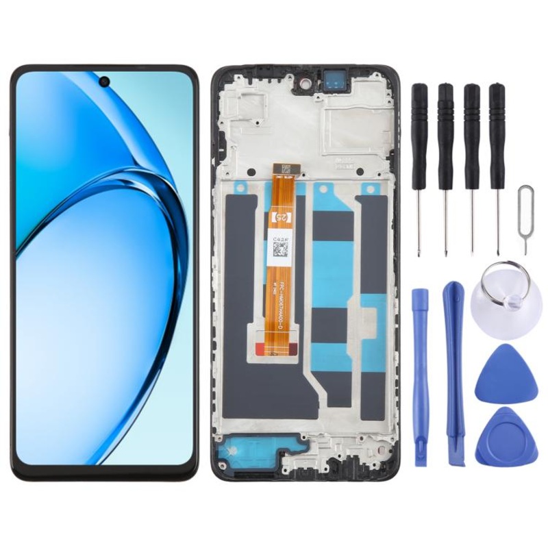 For OPPO A3 5G CPH2683 OEM LCD Screen Digitizer Full Assembly with Frame