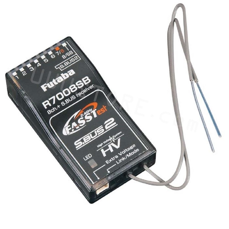Futaba R7008SB Receiver - 8CH S.Bus2 SBUS FASSTest 2.4G Receiver for 14SG/18MZ/18SZ FPV Drone Radio Controller Airpalne Helicopter Without Box