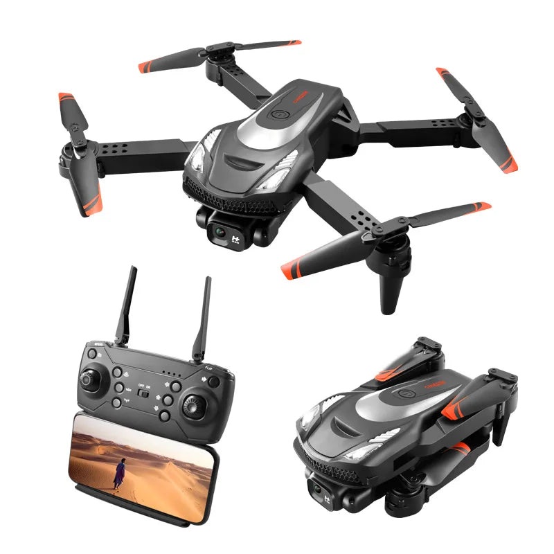 S18 Drone - 5G 8K Dual HD Camera Optical Flow Positioning Foldable Quadcopter Remote Control Aircraft Toys For Children Black Single 8K-1B