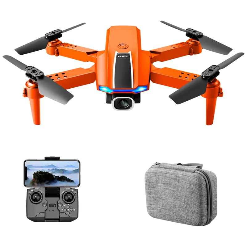 YLRC S65 Drone - 4K HD Camera WiFi Headless Mode 2.4GHz Foldable Quadcopter Toys Real-time transmission Helicopter Toys A Black Battery1