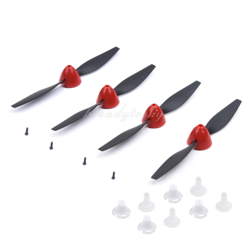 2/4PCs 130mmX70mm Propeller - And Propeller Saver Shaft Adapter For VOLANTEXRC 761-5 P51D P-51D P5 Airplane Spare Parts 2 Peices
