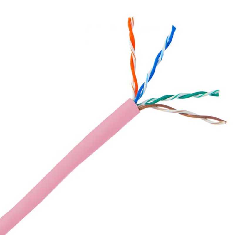 EVNSL86A-0250 - CABLE CAT5E FT4 STR PINK 250FT UTP CM 4P/24AWG