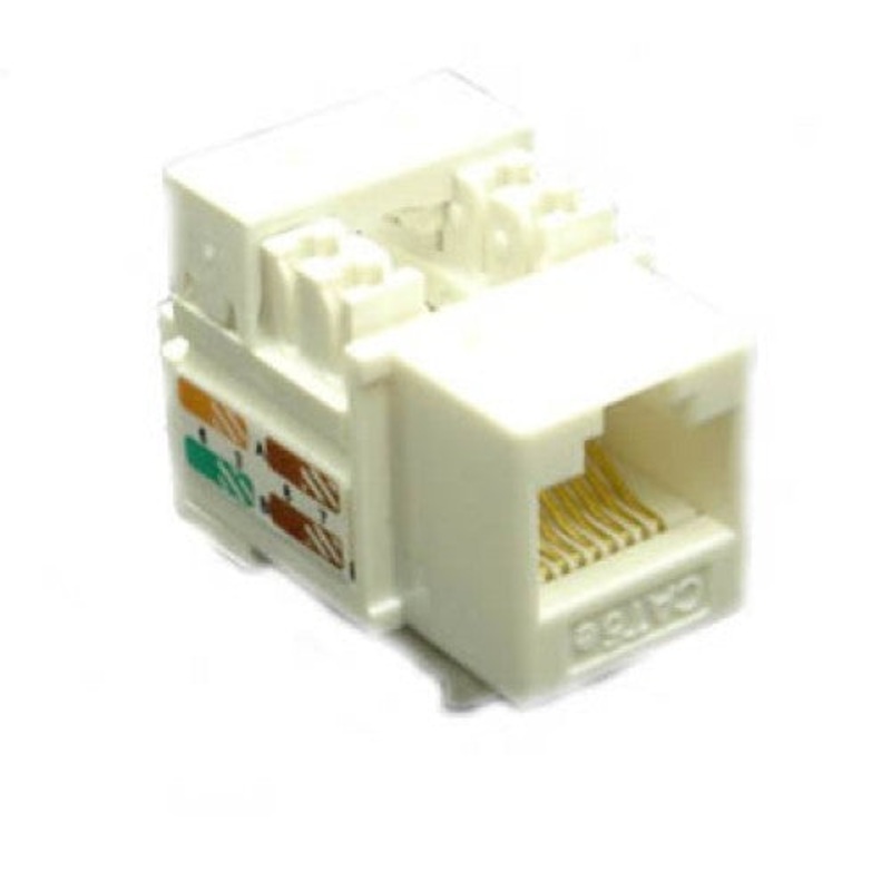 KJ8-CE-US WH/N - KEYSTONE JACK CAT5E WHT 110