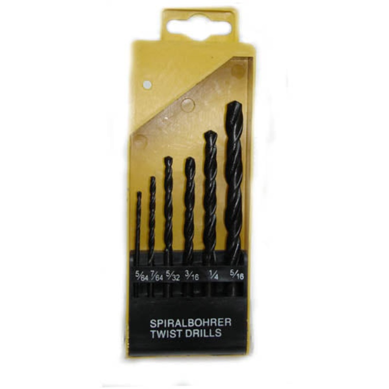 KW 7517 - DRILL BIT METAL ASSORTED 6PC/SET SPIRAL BOHRER TWIST DRILLS