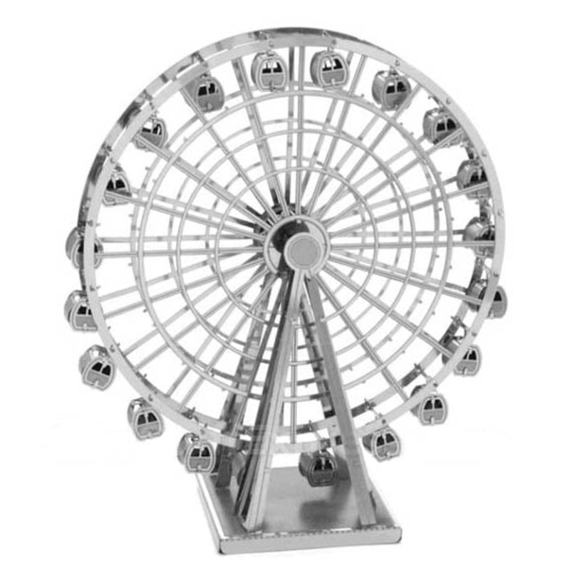 MMS044C1 - FERRIS WHEEL METAL EARTH 3D LASER CUT MODEL