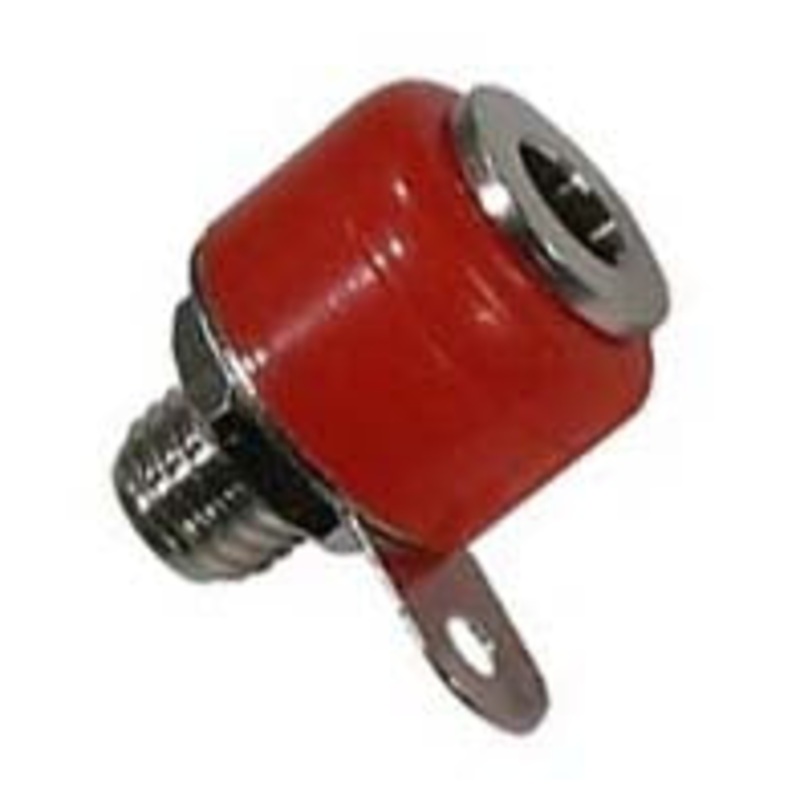 AC1032R - BANANA JACK CHMT STD RED TAB PLA (2 pcs/pkg)