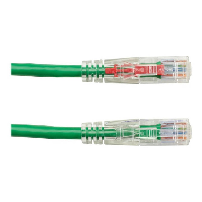 LUTP-4P6-15GRN - PATCH CORD CAT6 GRN 15FT LOCKABLE CABLE