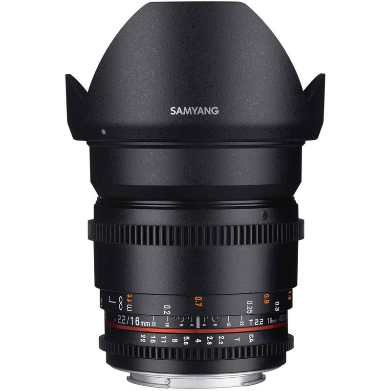 Samyang 16mm T2.2 VDSLR UMC II APS-C Sony E Video Lens