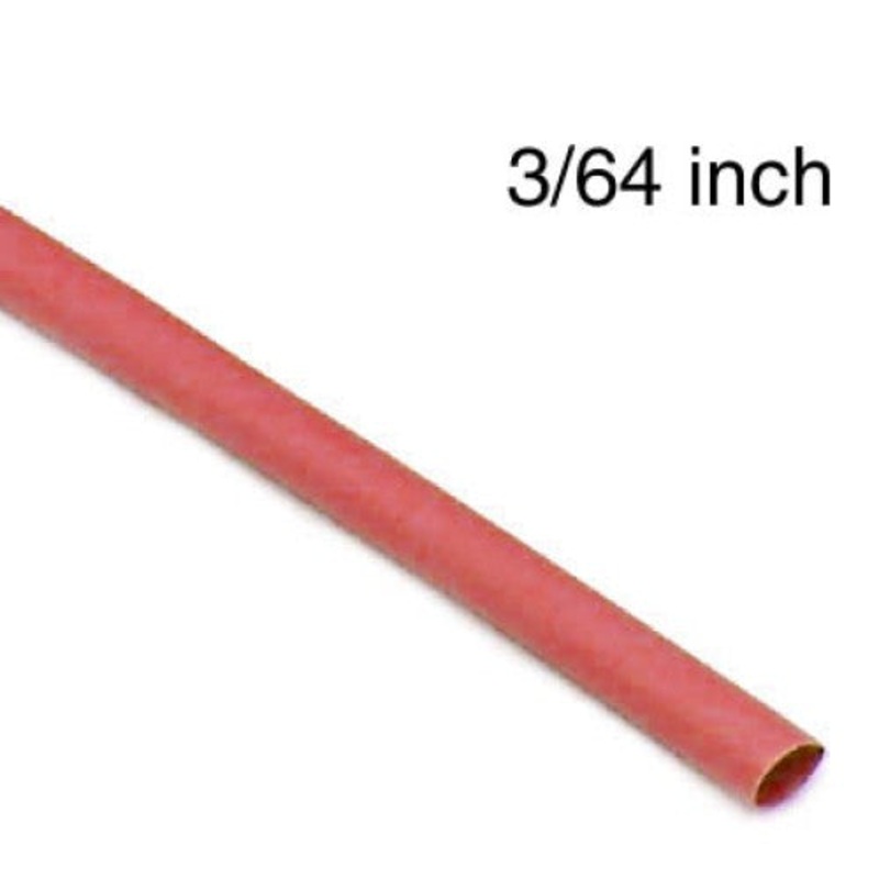 WYA-102C - TUBING HST 3/64INX4FT SW RED 2:1 600V 125C