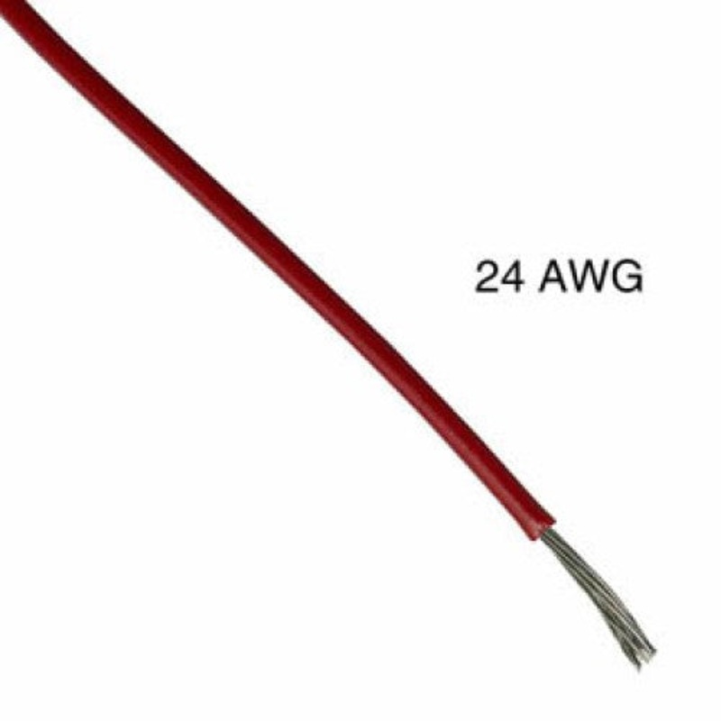 1112401.007T-RED - WIRE STRANDED 24AWG 1000FT RED TC PVC FT1 300V 105C