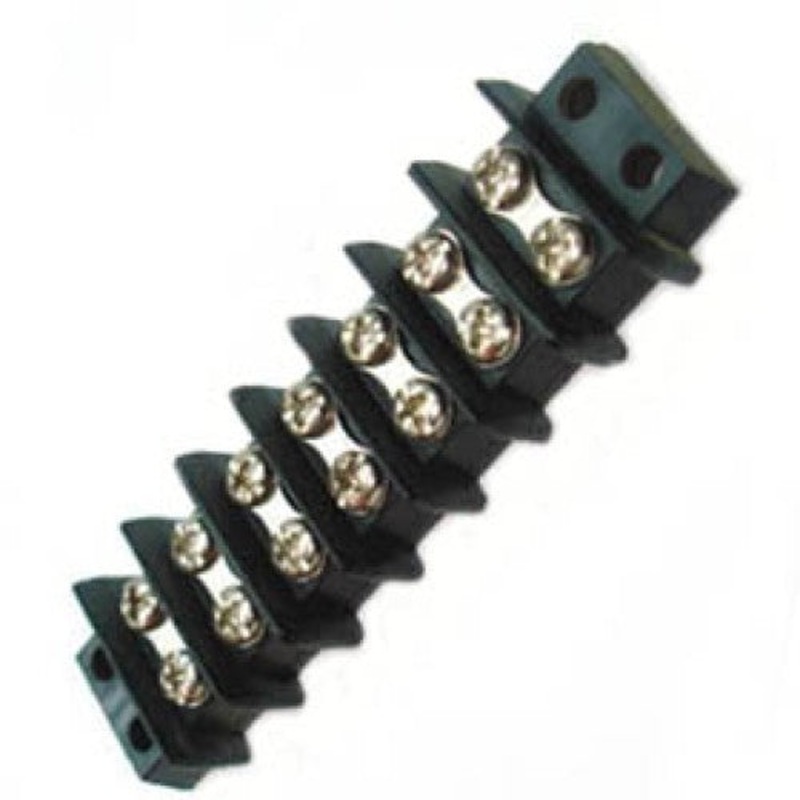 13-1407 - TERM BLOCK 7P FLUSH 2ROW #6-32 22-14AWG 30A 300V 9.5MM PITCH