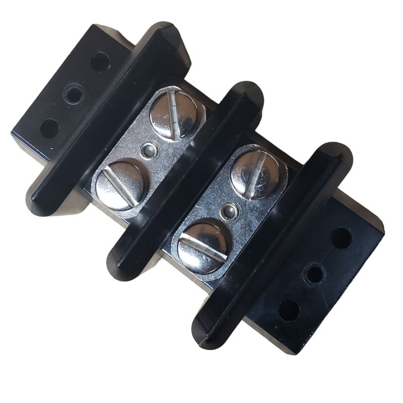 2-151 - TERM BLOCK 2P FLUSH 2ROW 50A 300V 8-28AWG BLK
