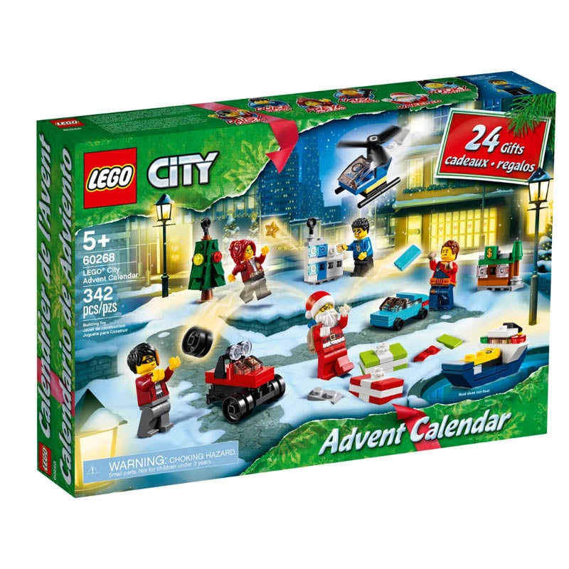 60268 - ADVENT CALENDER-CITY 342PCS/KIT