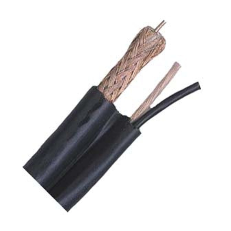 77286 - SIAMESE CABLE RG59U 18AWG/2C BLK 500FT
