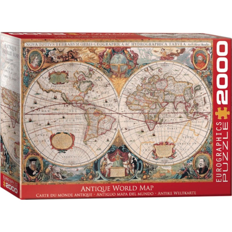 Antique World Map Puzzle-2000 Pc
