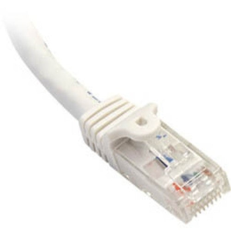 MUTP5E-7WHB - PATCH CORD CAT5E WHT 7FT SNAGLESS BOOT