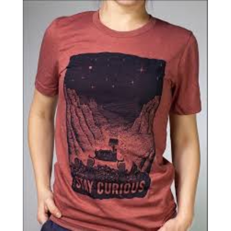 Stay Curious T-shirt-Mars Red : XS