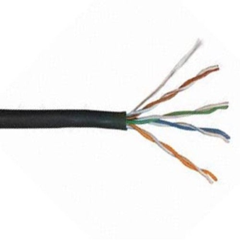 T6938 - CABLE CAT5E SOL BLK WP 1000F UTP 4P/24AWG DIRECT BURIAL -20C