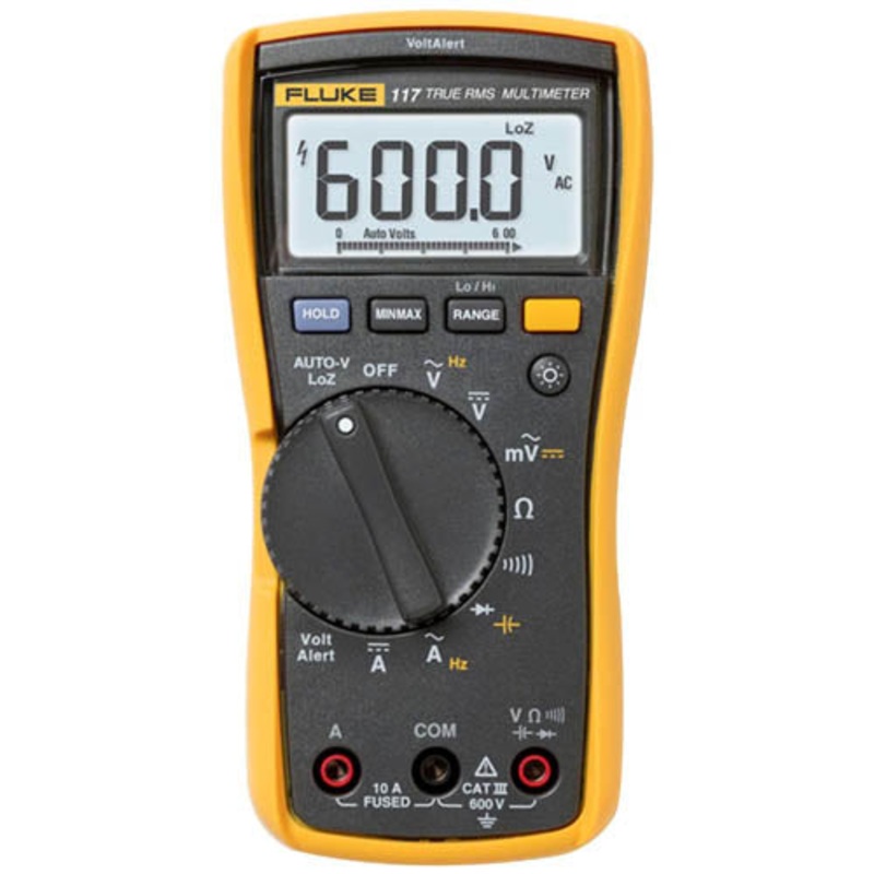 117 - MULTIMETER DIGITAL AUTO TRUERMS RES CAP DIODE VOLT FREQ CONTINUI