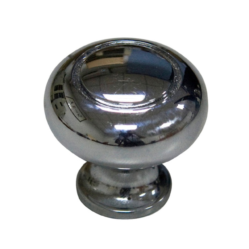 40912 - KNOB CABINET 1.25IN CHROME FINIS