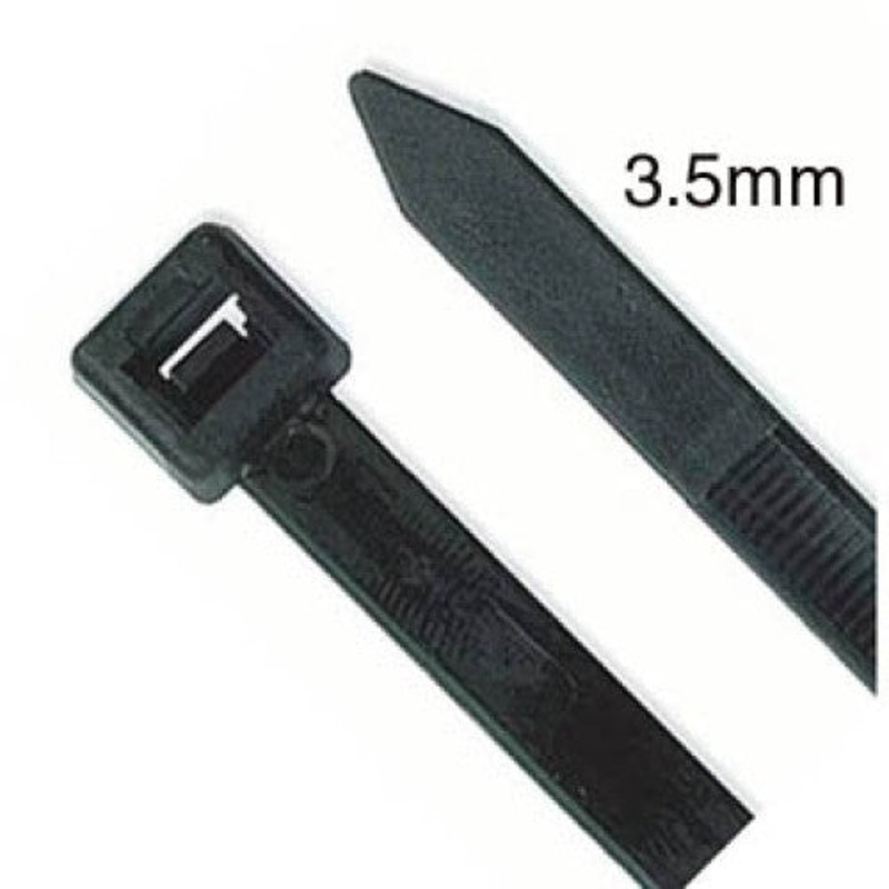 E8400M - CABLE TIE BLK UV 8IN 40LB WIDTH 3.5MM (1000 pcs/pkg)