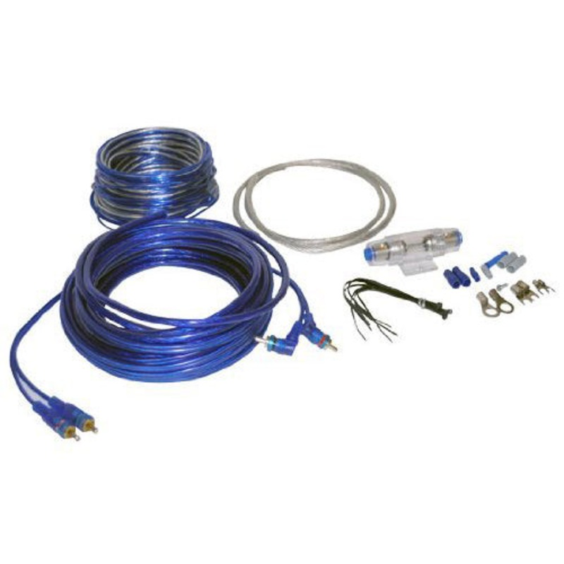 AMPKIT8 - CAR AUDIO KIT 8AWG 1200W 16FT SPEAKER CABLE 20FT AND WIRING KIT